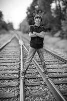 Corbin Gibson @ Highland Depot Tracks - BW - TJP (12 of 43)