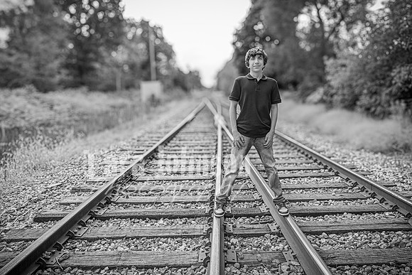 Corbin Gibson @ Highland Depot Tracks - BW - TJP (11 of 43)