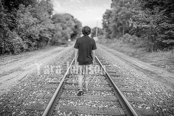 Corbin Gibson @ Highland Depot Tracks - BW - TJP (1 of 43)