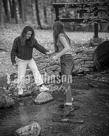 Cambron Twins @ Central Park - BW - TJP (7 of 26)