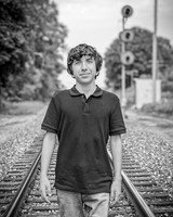 Corbin Gibson @ Highland Depot Tracks - BW - TJP (5 of 43)