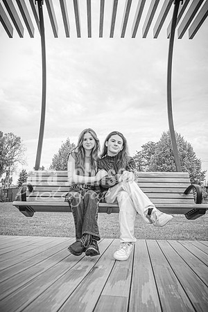 Cambron Twins @ Central Park - BW - TJP (2 of 26)