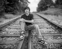 Corbin Gibson @ Highland Depot Tracks - BW - TJP (15 of 43)